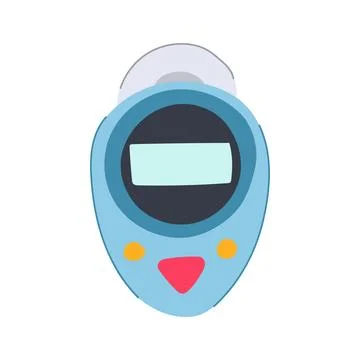 Duration shower timer cartoon vector illustration Stock Illustration