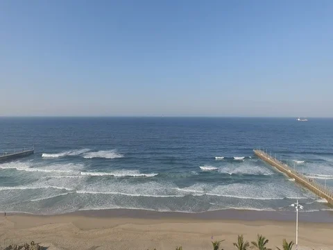 Durban Beach Front Stock Footage 75514210
