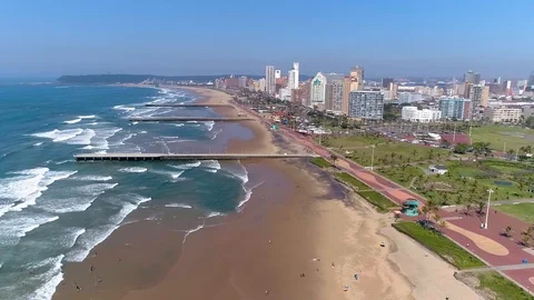 Durban Beach front Video stock 101345280