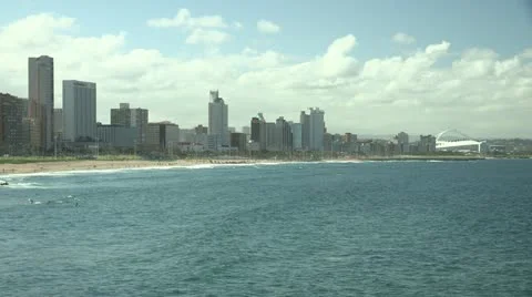 Durban Beachfront Stock Footage 11249667