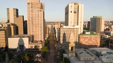 Durban city empty streets Stock Footage 155725073