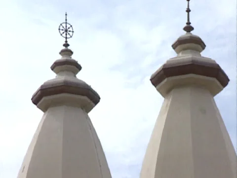 Deities of Hare Krishna Temple, Durban Stock Photo