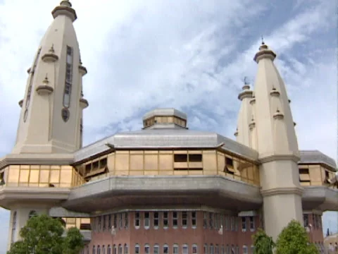 Deities of Hare Krishna Temple, Durban Stock Photo