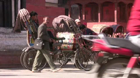 Durbar Square In Kathmandu Nepal Stock Footage 376201
