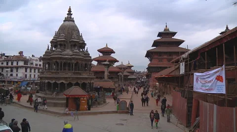 Durbar Square at Kathmandu in Nepal Stock Footage 47783428
