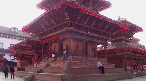 The Durbar Square in Kathmandu, Nepal Video stock 54221105