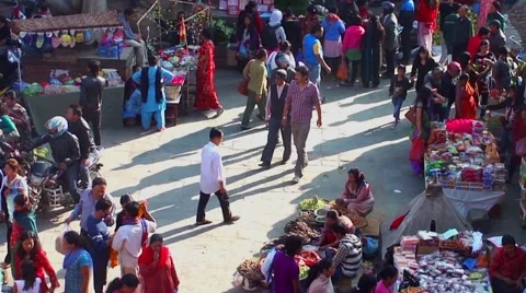 The Durbar Square in Kathmandu, Nepal Stock Footage 54227931