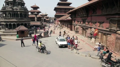 Durbar square in Patan Stock Footage 56764983