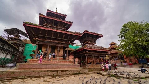 Durbar Square Time-Lapse: The Heart of Kathmandu 動画素材 238390236