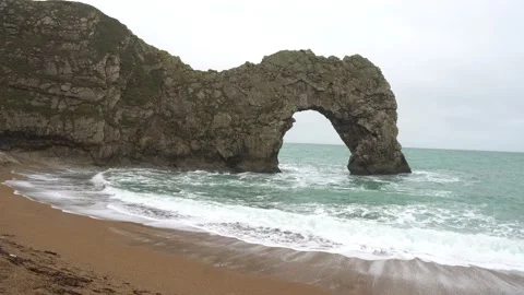 Durdle Door at Jurrasic Coast Video stock 228829662