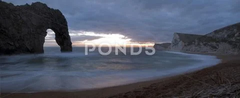 Durdle door panoramic Stock Photos