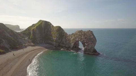 Durdle Door at Sunrise Stock Footage 91729359