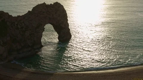 Durdle door sunset dorset 库存影片 169844586