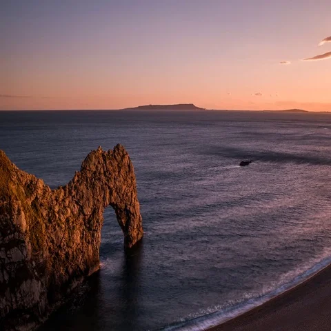 Durdle Door - Time Lapse Video Stock Footage 69366839