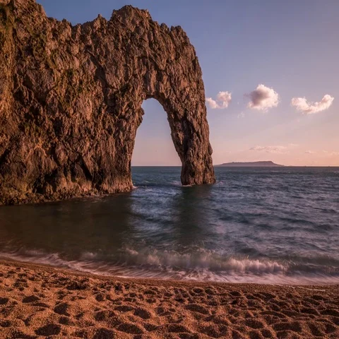 Durdle  Door - Time Lapse Video Stock Footage 69367542