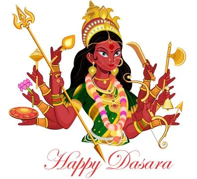 Durga goddess Stock Illustration