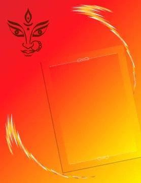 Durga goddess of power Stock Illustration