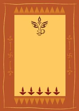 Durga goddess of power Stock Illustration