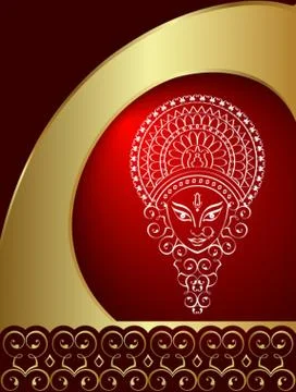 Durga Goddess of Power Stock Illustration