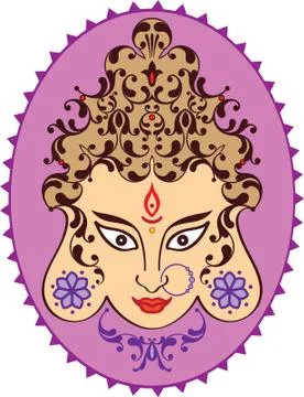 Durga Stock Illustration