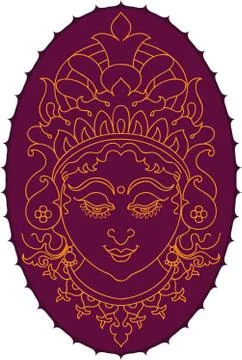 Durga Stock Illustration