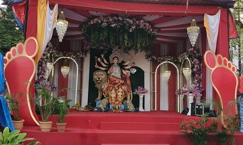 Durga pooja navratri Stock Photos