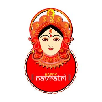 Durga Puja celebration poster. Graba dance and dandiya night abstract. Illustrazione stock