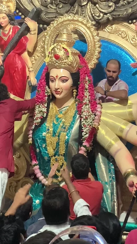 Durga puja Stock Footage 252655308