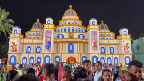 Durga Puja in West Bengal Stock Footage 323360433