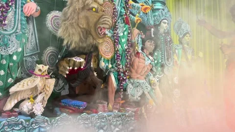 Durga Puja in West Bengal Video stock 323360634