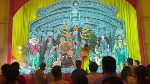 Durga Puja in West Bengal Video stock 323361149