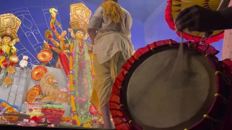 Durga Puja in West Bengal Stock Footage 323361351