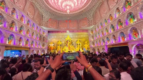 Durga Puja in West Bengal Stock Footage 323365190