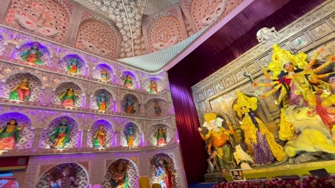 Durga Puja in West Bengal Stock Footage 323365388