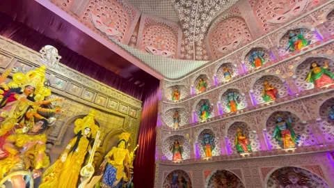 Durga Puja in West Bengal Stock Footage 323365551