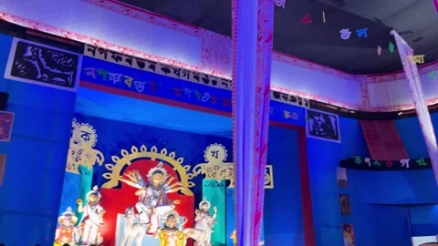 Durga Puja in West Bengal Stock Footage 323374108