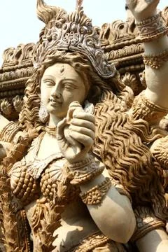 Durga scultpure Stock Photos