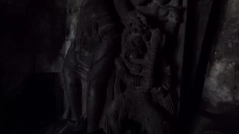 Durga Statue inside Shiva Temple, Prambanan, Java, Indonesia Stock Footage 247329530