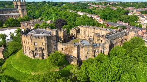 Durham Castle, Durham, UK Stock Footage 237475300