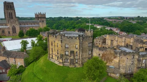 Durham Castle, Durham, UK Stock Footage 237940220