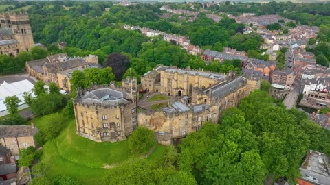 Durham Castle, Durham, UK Stock Footage 237940224