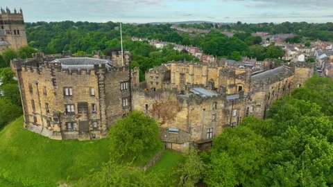Durham Castle, Durham, UK Stock Footage 237940306
