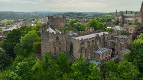 Durham Castle, Durham, UK Stock Footage 238561226