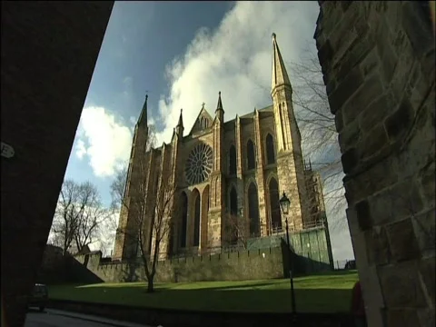 Durham Cathedral East Window Stock Footage 371503