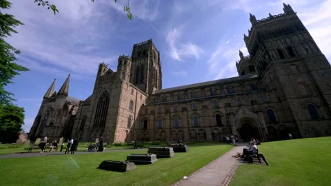 Durham Cathedral in England Stock Footage 156162621