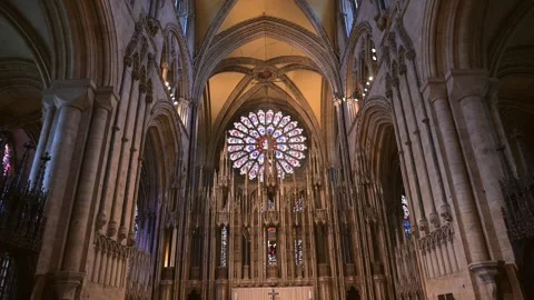 Durham Cathedral High Alter. Stock Footage 325391173
