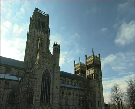 Durham Cathedral North Face Stock Footage 371506