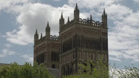 DURHAM CATHEDRAL TOWERS 4K 動画素材 77609901