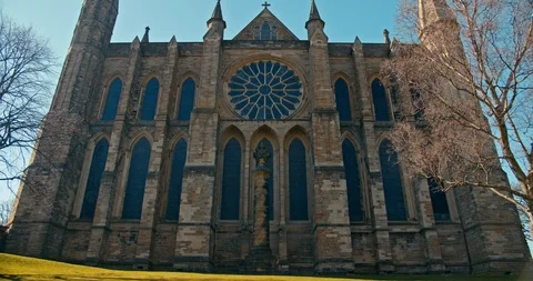 Durham Cathedral window 库存影片 106822413