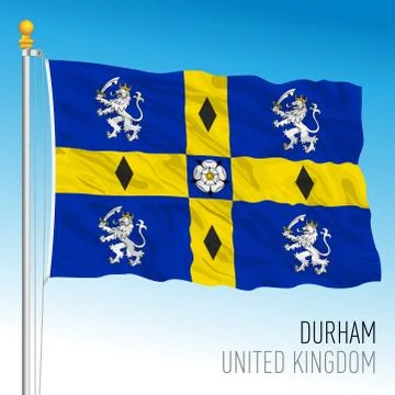 Durham county flag, UK イラスト素材